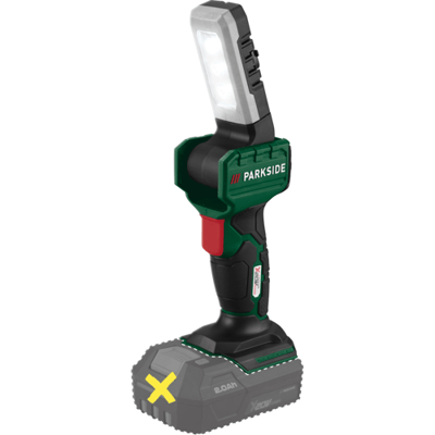 PARKSIDE Accu-LED-handlamp 20 V, zonder accu en lader (20V PLHLA 20 Li C1)