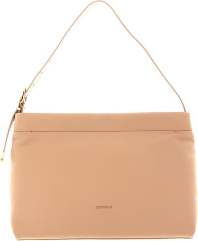 COCCINELLE Leren Schoudertas Coccinelle Gleen Handbag Toasted Beige