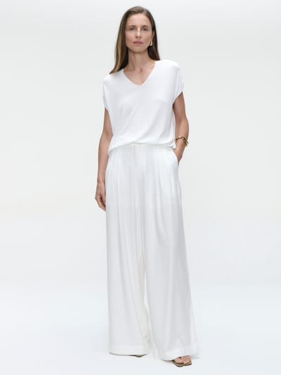Takara linen mix pants | White - White / S