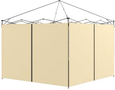 Vervangende zijwanden voor paviljoen 3 x 3 of 3 x 6 m - 2 stuks - beige