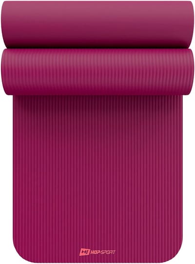 Hop-Sport HS-NB015GM – Fitnessmat – 190x60 cm – 1,5 cm dik – Antislip NBR schuim – Inclusief draagriem