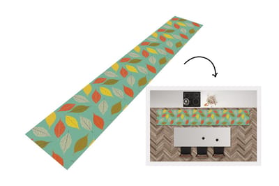 Keukenloper - Loper keuken - Bladeren - Herfst - Vintage - Pastel - Patroon - 300x50 cm - Keukenloper vinyl