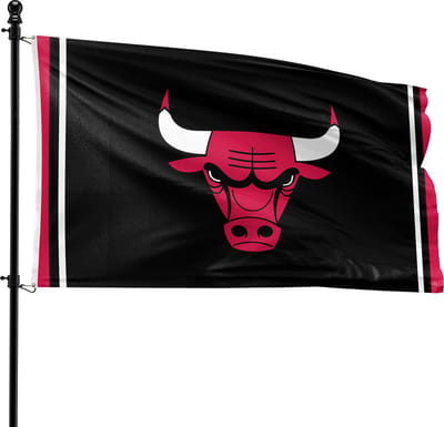 VlagDirect - Chicago Bulls vlag - Chicago Bulls basketbalteam vlag - 90 x 150 cm.