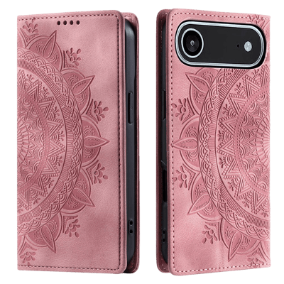 Comfycase Apple iPhone Air Soft Mandala Bookcase Roze