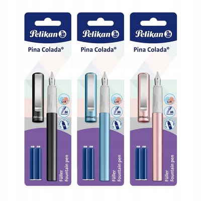 Pelikan Pina Colada Vulpen met 2 patronen - Blauw