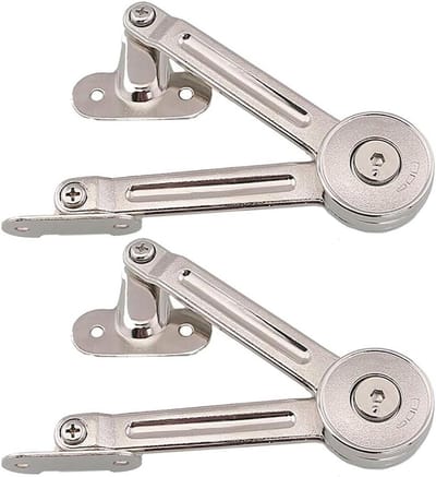 2 stuks Qrity Kast Cupborad Meubels Deurlift Stay Ondersteuning Scharnier Demper - Ondersteuning tot 20KG - Openingshoek 75/90/110 Graden - Kom met Hex Key