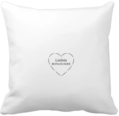 Akyol - liefste bonusvader Kussen hoes - Papa - de liefste bonusvader - vader cadeautjes - vaderdag - verjaardag - geschenk - kado - vader artikelen - 40 bij 40 cm