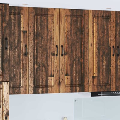vidaXL - Vaatwasserpaneel - Kalmar - Oudhout - 80 - x - 31 - x - 100 - cm - Bewerkt - hout