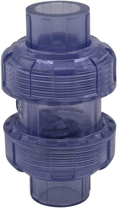 Allecto plus - Terugslagklep riolering pvc hulpstukken, interne diameter 40mm, keerklep voor afvoer, aquarium en pool