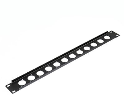 MUSIC STORE 19" XLR Panel Mounting 1U - Rack paneel
