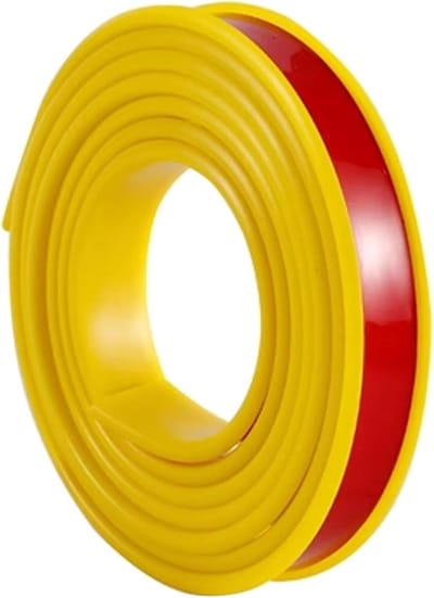 U-vormige kantenband - Zelfklevende rand - Meubels beschermen - Flexibel TPE materiaal - 5 meter lengte - Geel