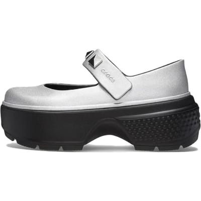 Crocs Platform Mary Jane Schoenen Unisex Zilver 39-40 white