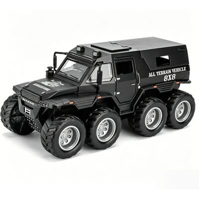 Jianyuan 1:32 Conqueror Simulatie Legering Kinderen Off-Road Voertuig Kinder Geluid En Licht Terugslag Kracht Meerdere Deuren Speelgoedauto