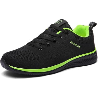 Heren Hardloopsneakers Dames Lichtgewicht Sportschoenen Klassiek Mesh Ademend Casual Schoenen Heren Mode Mocassins Sneaker 38 black