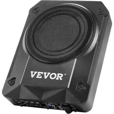 Subwoofer de voiture 8  800W sous le siège Système de subwoofer amplifié fin pour voiture/camion