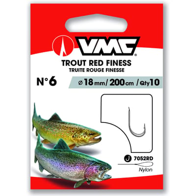 Haak VMC Trout Red Finess (x10)