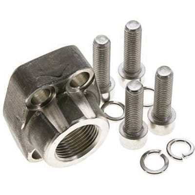 3/4'' SAE Flens 3000 psi RVS met G3/4'' Binnendraad ISO 6162-1