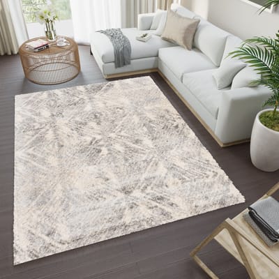 Tapiso Versay Vloerkleed Hoogpolig Woonkamer Fluffy Tapijten Maat- 80x150