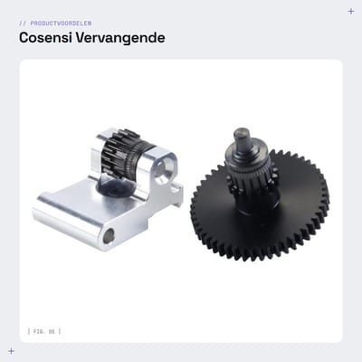 Dailygoods- Extruder Gear Kit - Vervangend Aandrijf-/Toevoertandwiel - Compatibel met Adventurer 5M/5M Pro - Soepele Filamenttoevoer - Gegoten Staal - Lange Levensduur - 3D-printer Onderdelen