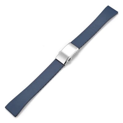 Cartier-Rolex-Omega – Pretty Goods® horlogebandje– Hoog kwaliteit FKM rubber – Unisex- Marineblauw– 20mm - Inclusief installatie en verwijderingsgereedschap