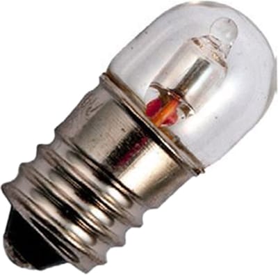 Miniatuur Signaallamp E10 230V - Per stuk - T9 Neonlamp Ø9mm - 23mm - 2500K - Dimbaar - Rood