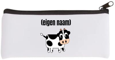 Akyol - kleine koe met eigen naam Etui - Koe - boeren/koeien liefhebbers - iemand die houdt van koeien - verjaardag - cadeau - kado - 20 bij 9 cm