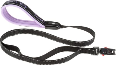 Ferplast Sport Dog Matic Hondenlijn - Nylon - Lila-Zwart - M - Breedte 20 mm - Lengte 120 cm