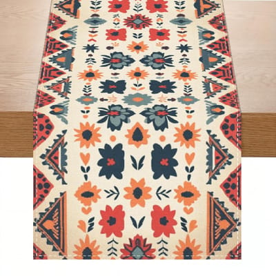 1 st Boheemse Stijl Tafelkleed, Tafeldecoratie voor Keuken en Eetkamer, Geschikt voor Familiebijeenkomsten en Diners 150x33cm