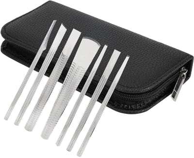 Professionele Pedicure Set met 7 Stukken - RVS Nagel- en Huidverzorging, Eeltverwijderaar en Voetgereedschap voor Thuisgebruik