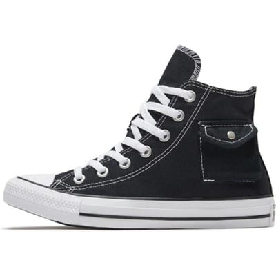 Converse Chuck Taylor All Star Pocket Classic Veelzijdige High Top Canvas Schoenen Unisex Sneakers Zwart 167044C 39.5