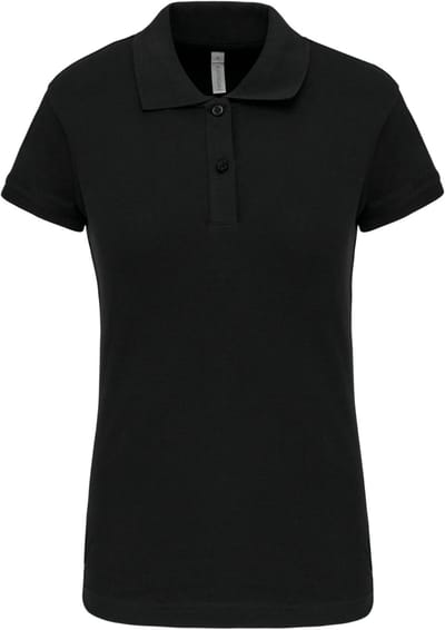 Kariban Piquépolo korte mouwen dames K240 - Black - S