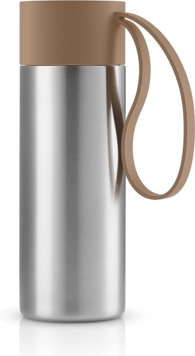 Eva Solo - Drinkbeker To Go Thermos 350 ml Mocca - Bruin - Zilver - Gerecycled Roestvast Staal - Kunststof - Siliconen