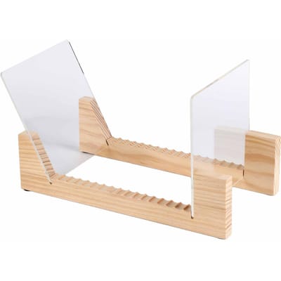 Support Rangement Disques Vinyles Rack Support en Bois Présentoir CD Empilable Moderne Support CD Étagère Rangement Disques pour