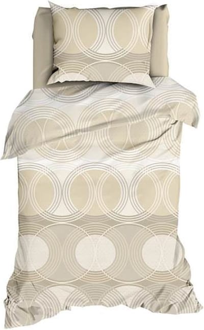 Satin d'Or Condi Dekbedovertrek - Eenpersoons - 140x200/220 cm - Sand