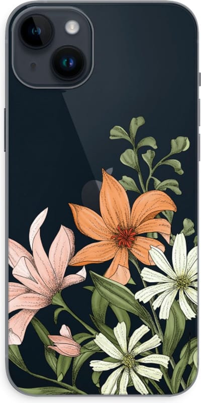 Case Company® - Hoesje geschikt voor iPhone 14 Plus hoesje - Floral bouquet - Soft Cover Telefoonhoesje - Bescherming aan alle Kanten en Schermrand