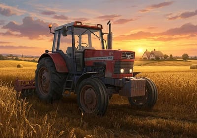 Legpuzzel 5000 stukjes - Volwassen puzzel - Ontspanning en uitdaging - Alfabetische achterkant - 156 x 105 cm - Boerderijtruck