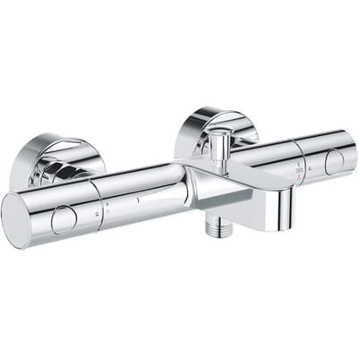 GROHE Precision Get Thermostatische Badkraan - 15cm - Waterbesparend - Inclusief koppelingen - Chroom