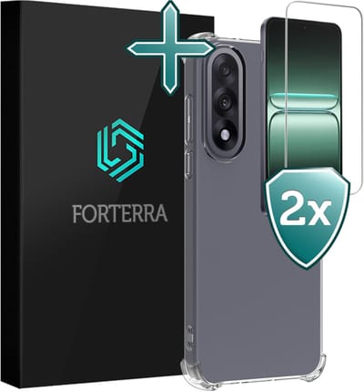 Hoesje Met Screenprotector - 2 stuks - Geschikt voor OnePlus Nord 5 - Sterk & Shockproof - Back Cover - Siliconen Case - Telefoon Hoes - Shock Proof - Transparant