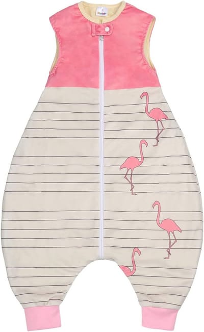 Mouwloze Baby Slaapzak met Benen - 1,5 Tog Peuter Slaapzak met Rits & Anti-Kick Functie - Donkerblauwe Uil