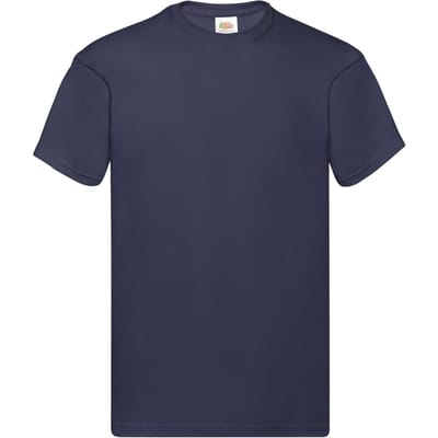 Fruit of the Loom Heren Origineel T-Shirt (Deep Navy)
