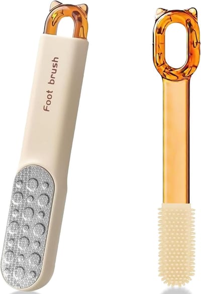 Dailygoods - Pedicure Voetvijl - 3-in-1 Eeltverwijderaar met Dubbelzijdige Scrubber