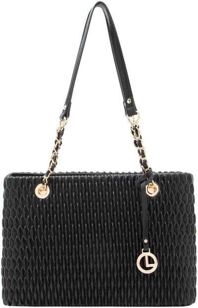 L.CREDI schoudertas Roxanne Crossbody Bag Black zwart
