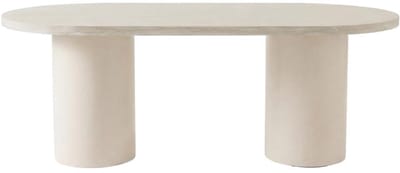 Svea - Floortje ovale eettafel 200x100 cm - beige