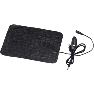 Coussin chauffant pour reptiles, anti-rayures, USB, PU, réglage de la température à 3 vitesses