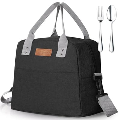 Isolatie Lunchtas met Verstelbare Riem voor Picknick en School - Waterdichte Herbruikbare Koeltas voor Volwassenen en Kinderen