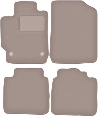 Beige velours matten voor: Toyota Camry VII sedan (2007-2011)