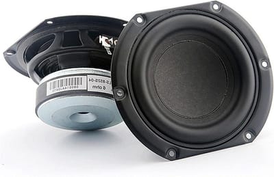 Mid Bass Speaker - Hifi Luidspreker - Muziek Luisteren - Kamervullend Geluid - 4 Inch - Zwart