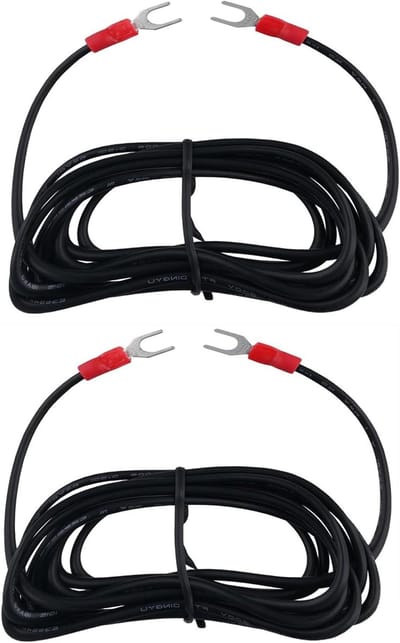 Platenspeler Aardingskabels - Phono Grammofoon - Ruis Verminderen - Koper Nylon Materiaal - 2 Meter Lengte - Zwart