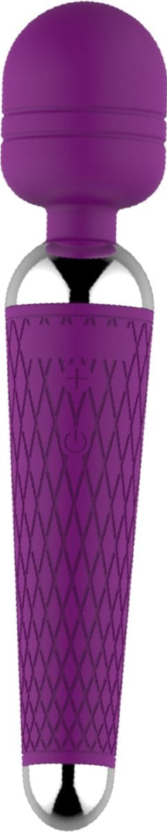 Cupitoys® Wand vibrator met reliëf - 20cm - Paars - 16 standen - Vibrators voor vrouwen en mannen - Sex toys voor vrouwen en mannen