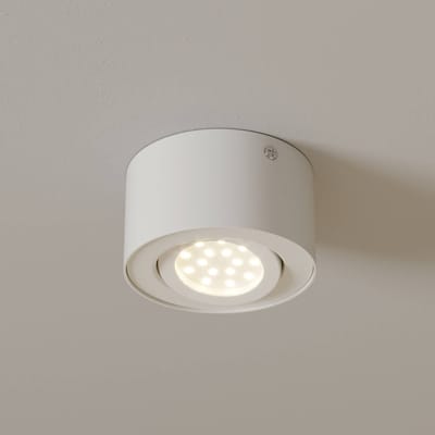 BRILONER Tube - LED Opbouwspot - plafondspot - plafonniére kantelbaar - 3.000K warm wit licht - 5W - Ø 9cm - wit